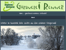 Tablet Screenshot of gaertnerei-renner.de